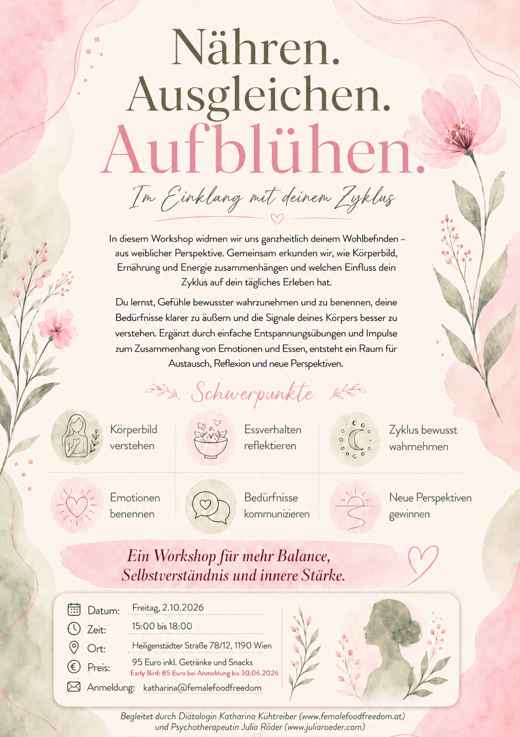 Nähren, Ausgleichen, Aufblühen